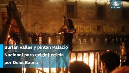 Pintan Palacio Nacional en memoria del magistrade Ociel Baena