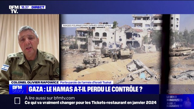 Colonel Olivier Rafowicz (porte-parole de Tsahal): Le Hamas a perdu le contrôle de Gaza et de tous ses centres de commandement