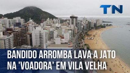 Bandido arromba lava a jato na 'voadora' em Vila Velha