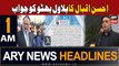 ARY News 1 AM Headlines 15th November 2023 | Ahsan Iqbal Ka Bilawal Ko Jawab!