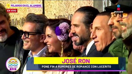 José Ron DESMIENTE romance con Lucero, pero asegura tienen química