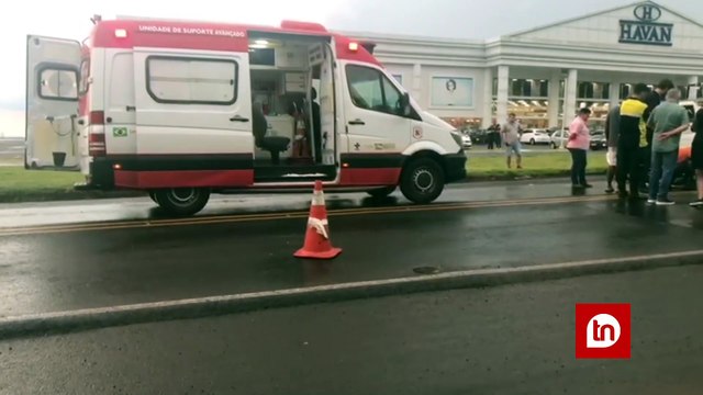 Ciclista fica inconsciente após ser atropelado na BR-369 em Arapongas