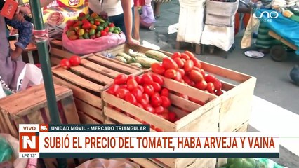 Sube el precio de las verduras