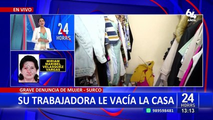 Surco: trabajadora del hogar se roba más de 5 mil dólares de vivienda