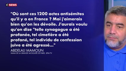 Actes antisémites : l'imam de la grande mosquée de Paris s'excuse après son dérapage