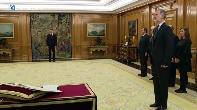 Sanchez promete su cargo ante el Rey Felipe VI