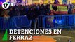 Al menos 7 detenidos en una noche tensa y violenta de protestas en Ferraz