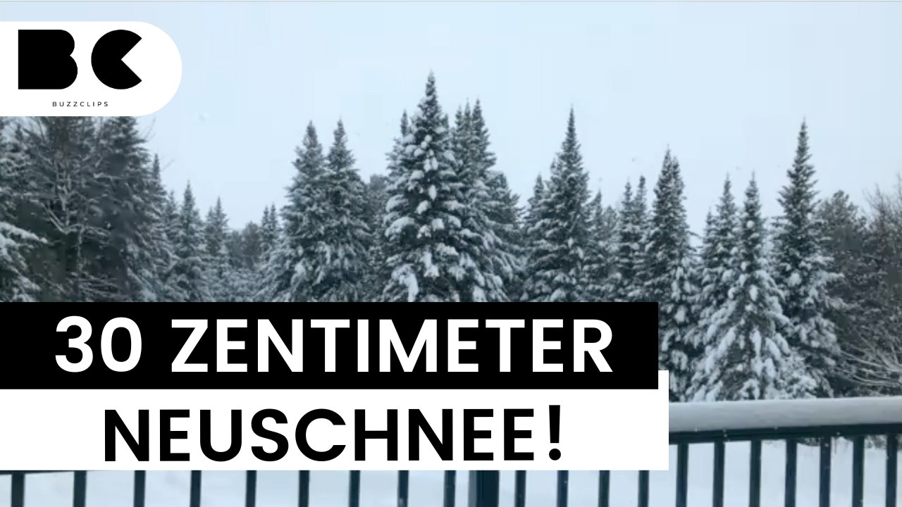 Hier fällt am Wochenende extrem viel Schnee!
