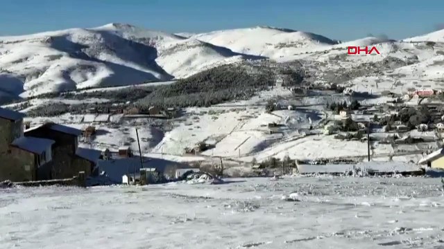 Ordu'nun yüksek kesimleri kar yağışıyla beyaza büründü