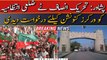 PTI submitted application to the district administration for workers' convention