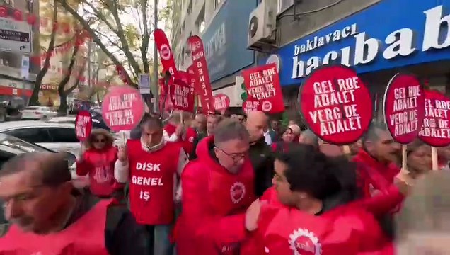 Gelirde Adalet, Vergide Adalet talebiyle yürüyüş başlatan DİSK heyeti Ankara merkeze ulaştı
