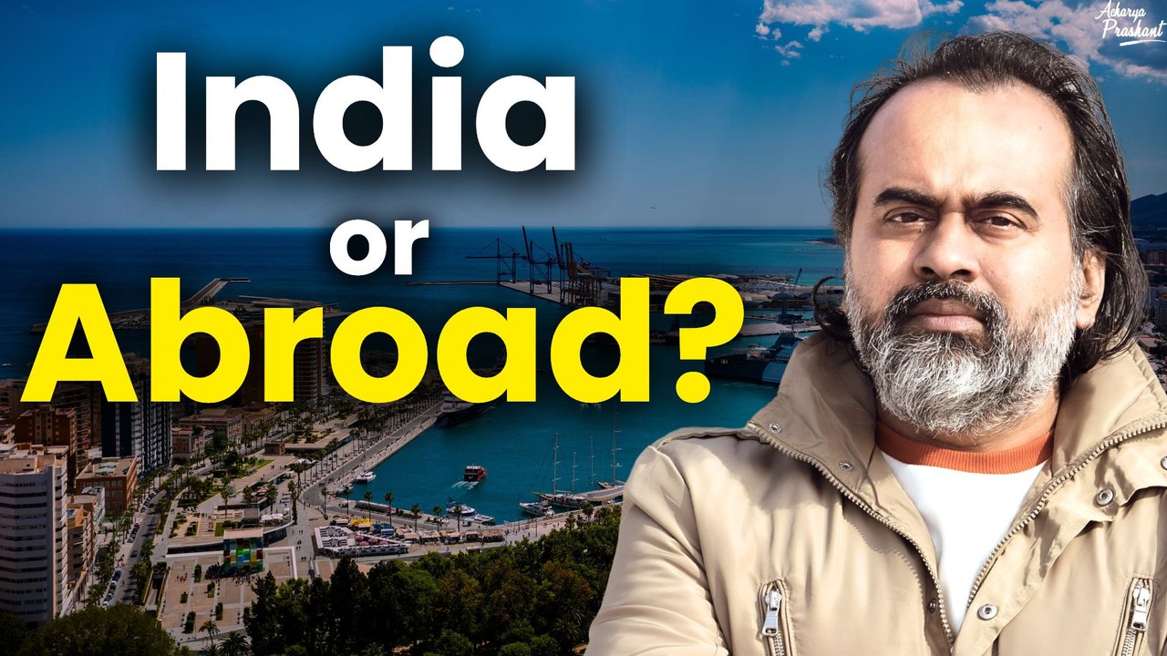 Should We Serve India or Move Abroad  || Acharya Prashant, with NIT-Warangal (2022)