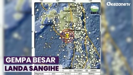 Gempa Magnitudo 6,9 di Sangihe, Terasa hingga Manado