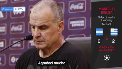 Bielsa: "Ganar al campeón del mundo no le otorga el que le ganó nada de lo conseguido por el oponente"