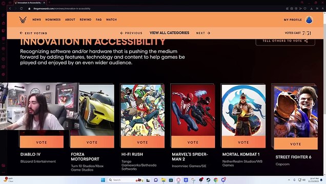 Voting On The Best Game Of The Year 2023 Edition | Penguinz0 Reacts!