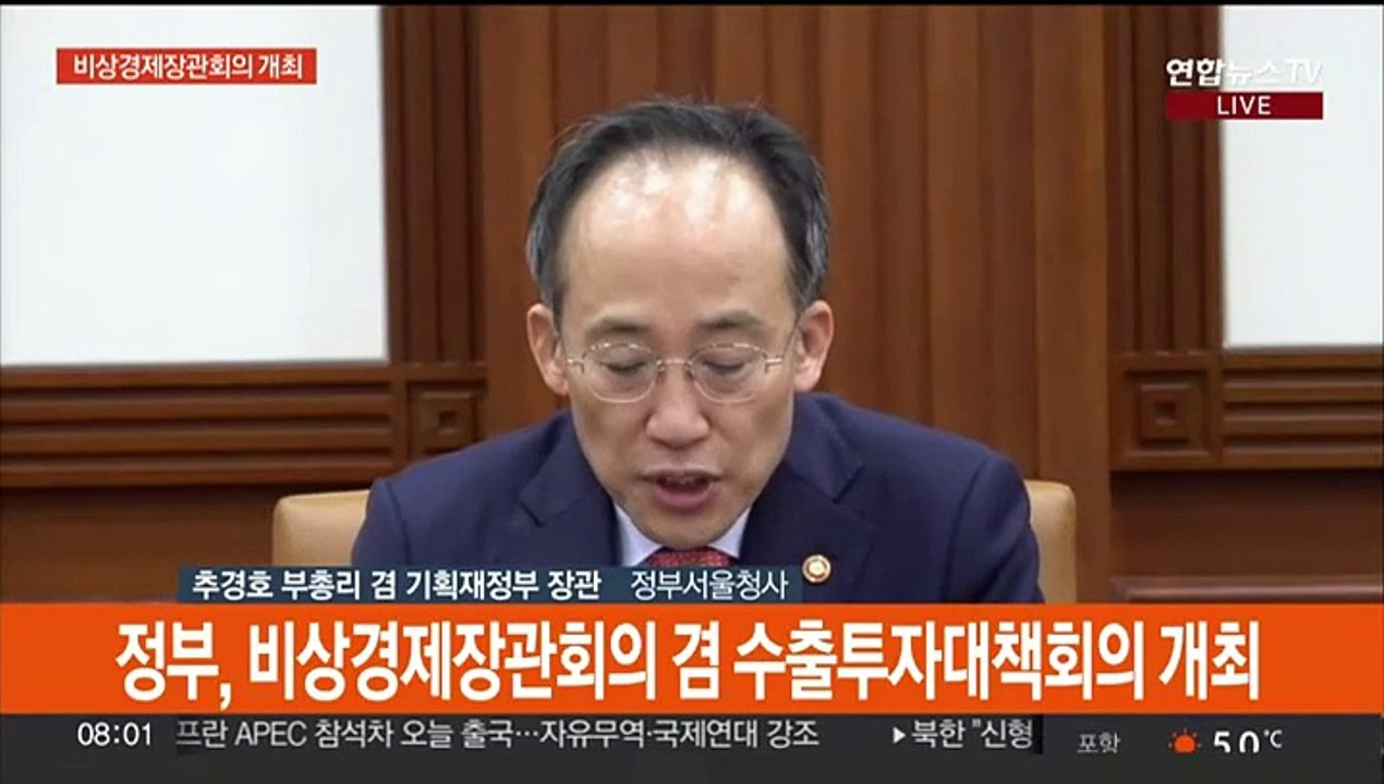 [현장연결] 비상경제장관회의 주재 추경호 "청년 인턴 규모 대폭 확대"