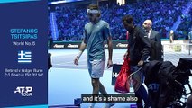 Tsitsipas apologises to fans after withdrawing from ATP Finals