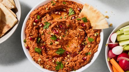 Muhammara Dip With Crudités Is The Perfect Last-Minute Addition To Your Party