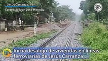 Tren Interoceánico: Inicia desalojo de viviendas en líneas ferroviarias de Jesús Carranza