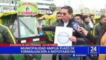 La Victoria: Amplían plazo de formalización a mototaxistas