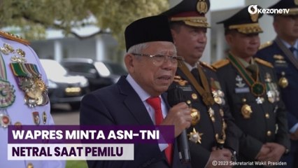 Jelang Pemilu 2024, Wapres Maruf Amin Minta ASN, TNI dan Polri Jaga Netralitas