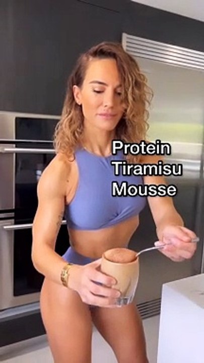 Protein Tiramisu Mousse - 350 cals for the ENTIRE container, 40 grams of protein