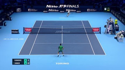 Download Video: Sinner upsets Djokovic in ATP Finals classic