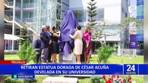 ¡No duró mucho! Retiran estatua de César Acuña presentada en la UCV