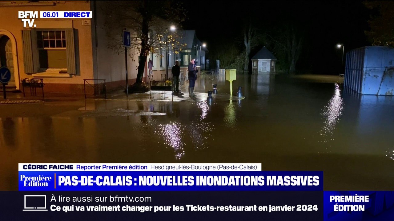 "Hier soir, on a été évacués": de nouvelles inondations massives dans le Pas-de-Calais