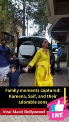 Family moments captured Kareena, Saif, and their adorable sons