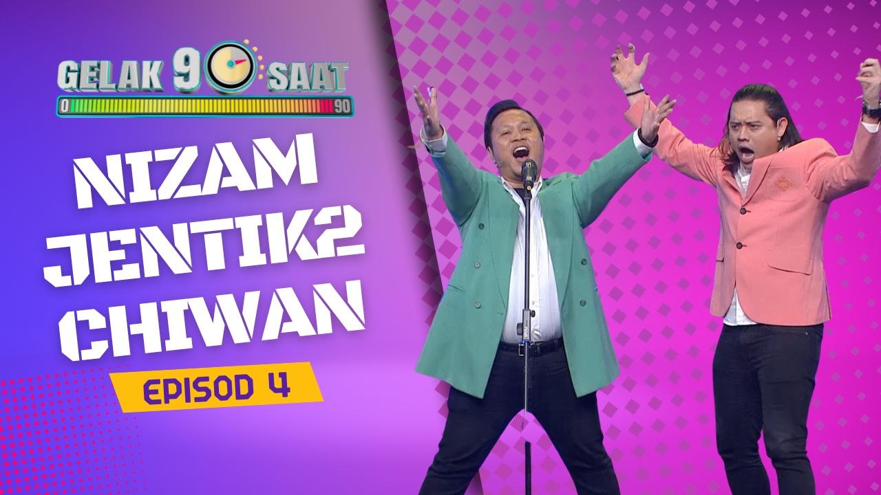 Gelak 90 Saat Episod 3- Nizam Jentik Jentik & Chiwan  Juara minggu 4