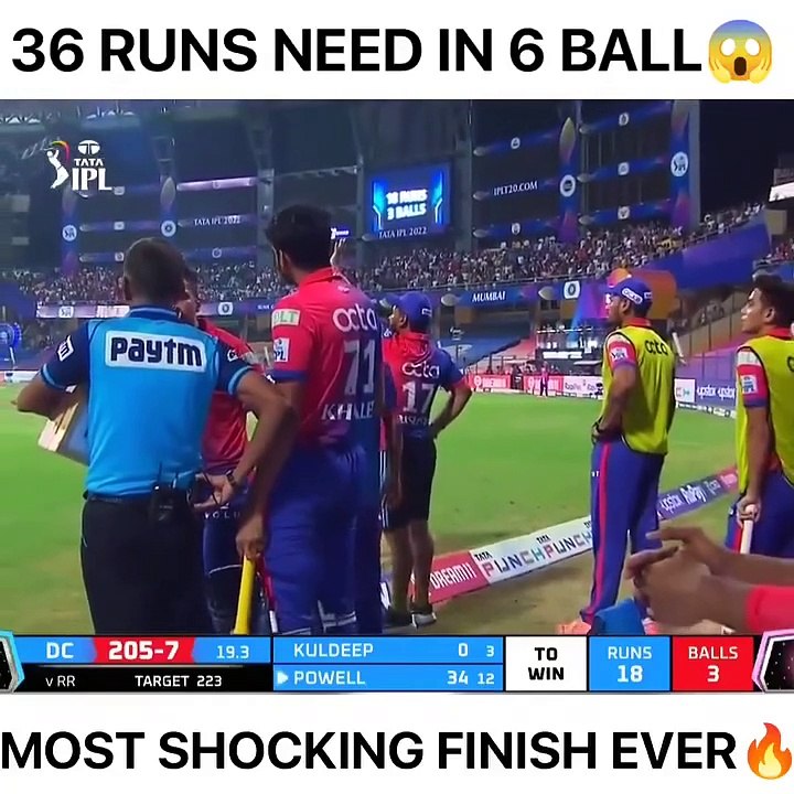 36 RUN NEED IN 6 BALL