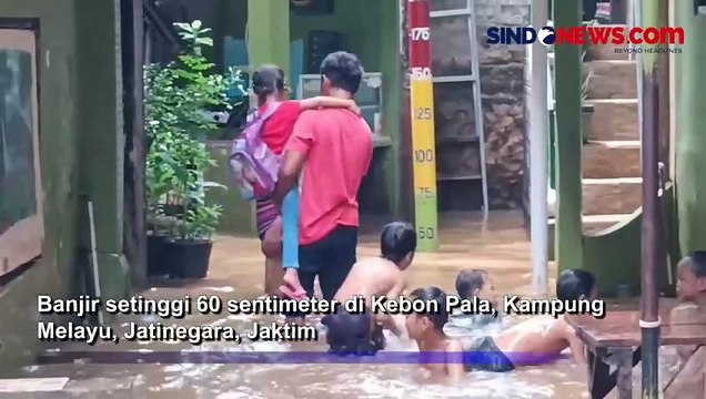 Permukiman Padat di Kampung Melayu Kebanjiran, Hujan dan Kali Ciliwung Meluap
