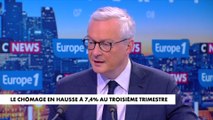 Bruno Le Maire : «Notre modèle social tel qu'il existe aujourd'hui, ne nous permettra pas d'arriver à 5% de taux de chômage»