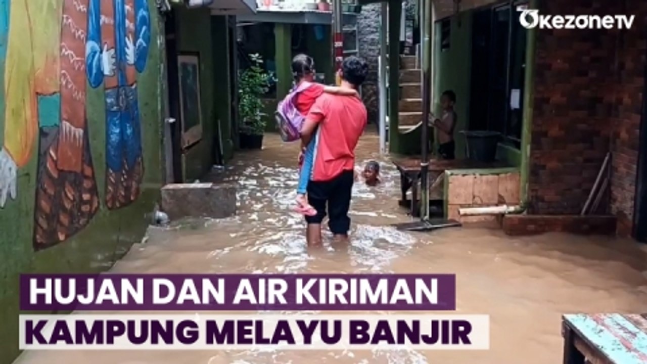 Hujan Dan Air Kiriman, Permukiman Warga Di Kampung Melayu Terendam ...