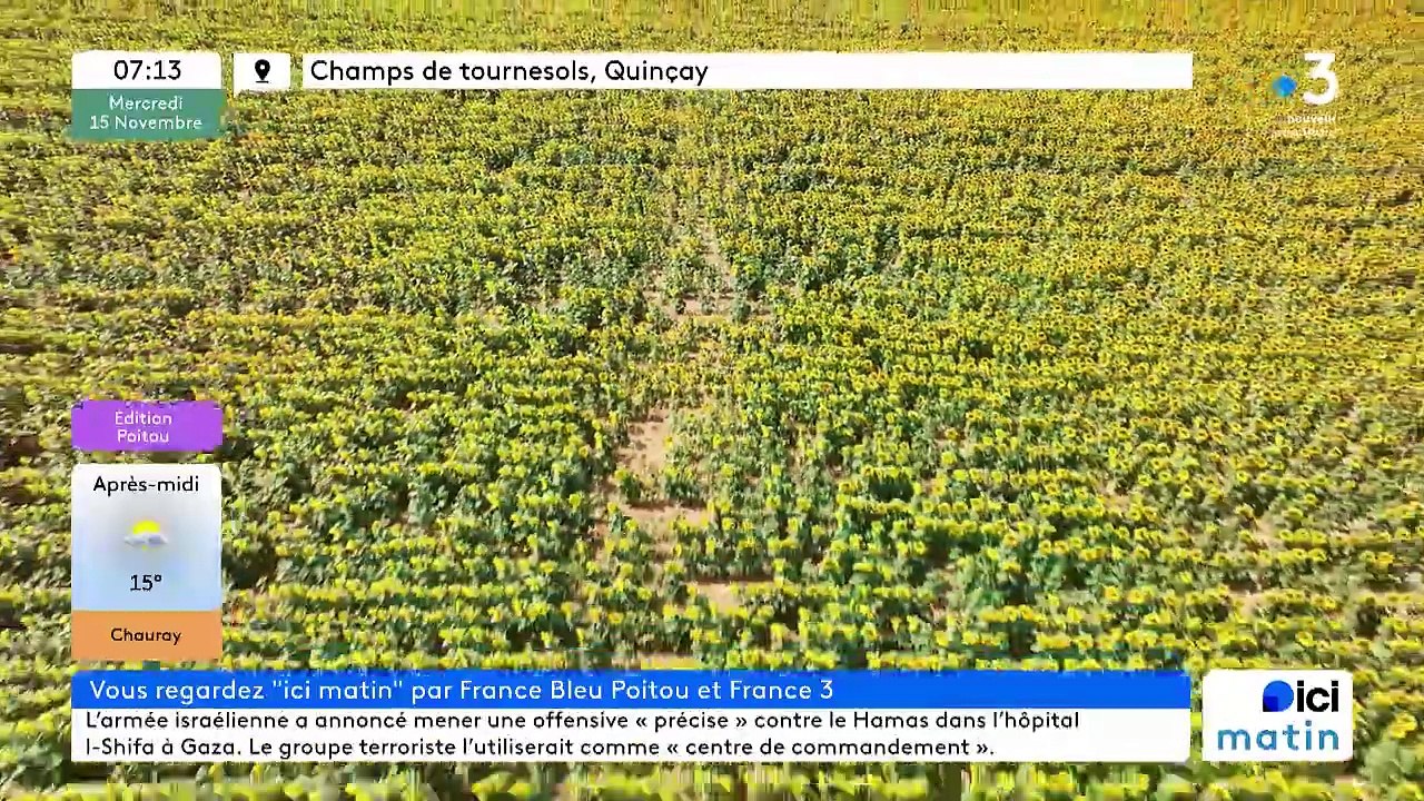 15/11/2023 - Le 6/9 de France Bleu Poitou en vidéo
