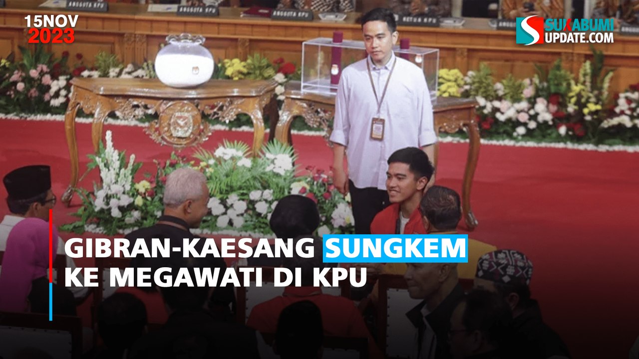 Gibran-Kaesang Sungkem Ke Megawati Di KPU