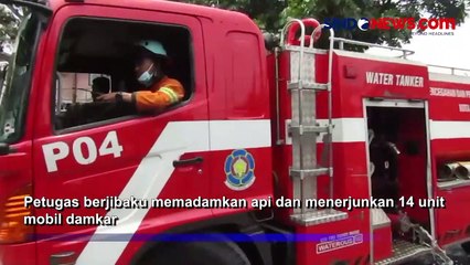 Kebakaran Landa Pabrik Tekstil  di Bandung, 14 Unit Mobil Damkar Terjun ke TKP