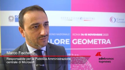 Fischetto (Microsoft): “L'Intelligenza Artificiale di tipo generativo può aiutare il geometra”