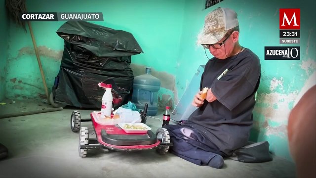 Cataratas amenazan la vida de Don Carmelo, hombre sin brazos y piernas