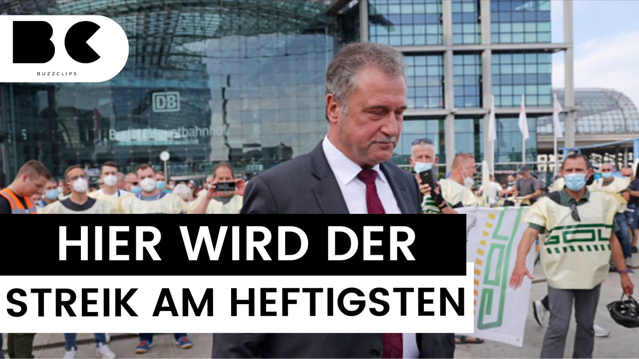 Hier wird der Bahn-Streik am schlimmsten!