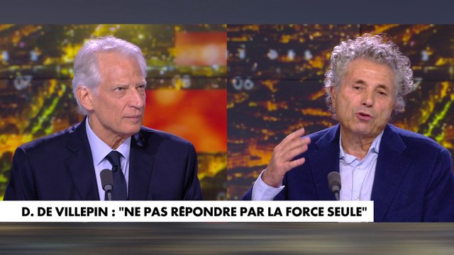 Israël-Hamas : vifs échanges entre l'ex-Premier ministre Dominique de Villepin et Gilles-William Goldnadel