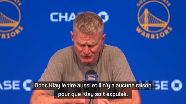 Warriors - Kerr : Thompson n'aurait jamais dû être expulsé