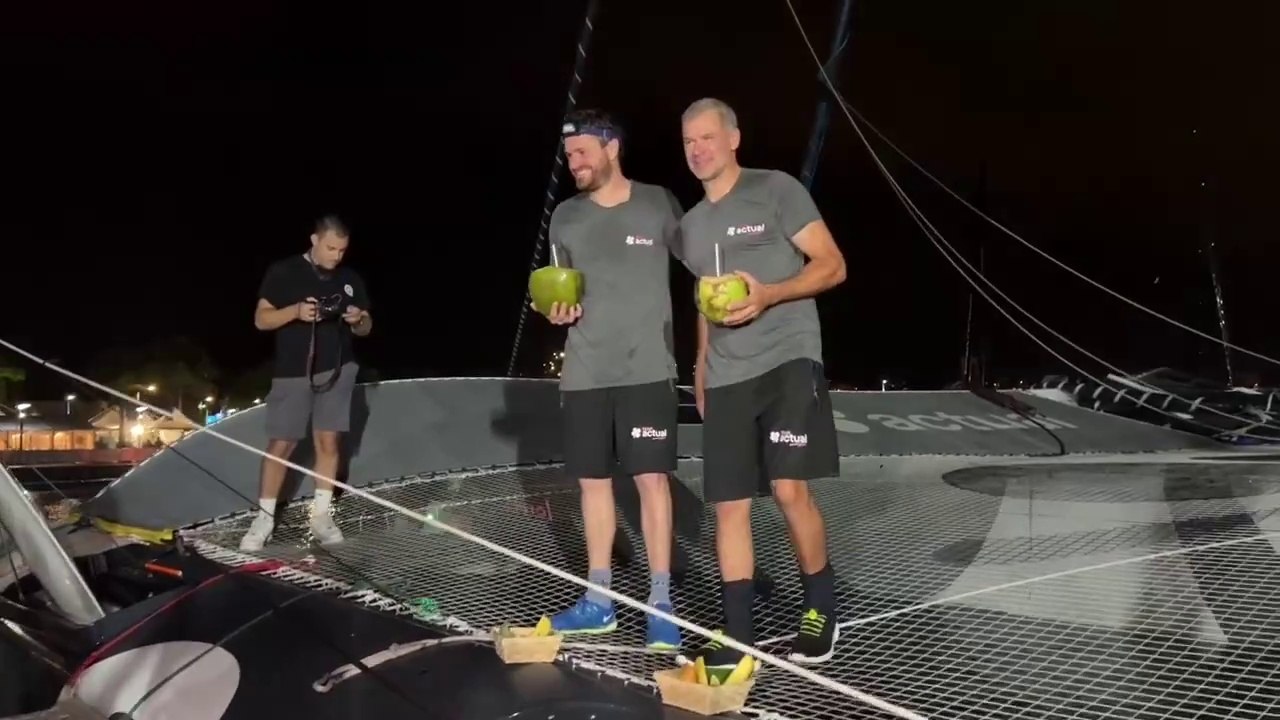 Transat Jacques Vabre Normandie Le Havre 2023 -15/11/2023 - Arrivée d’Actual Ultim 3