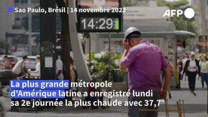 Brésil : à São Paulo, les habitants souffrent de la canicule