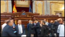 Pedro Sánchez llega al Congreso de los Diputados para comenzar el debate de investidura este miércoles.