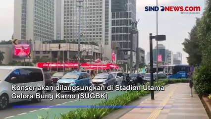 Macet  Parah di Jalan Jenderal Sudirman Mengular ke Bundaran HI Jelang Konser Coldplay