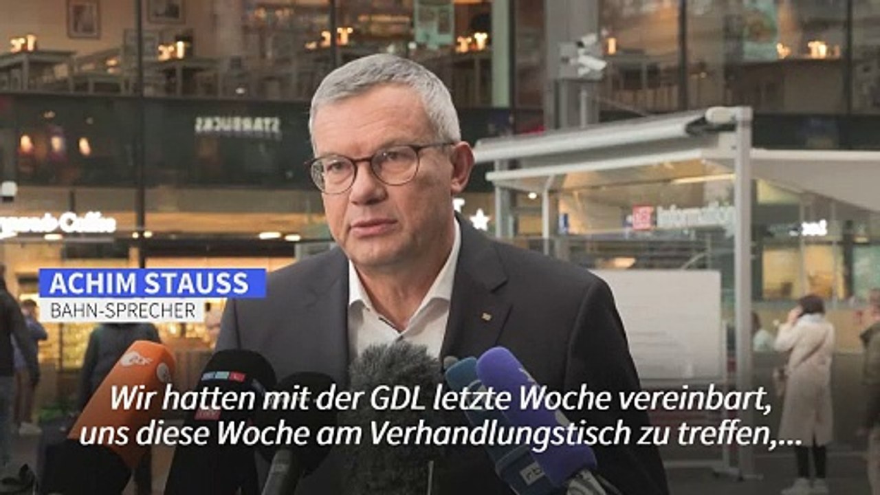Bahn: Lokführer-Streik ist 'eine Zumutung'