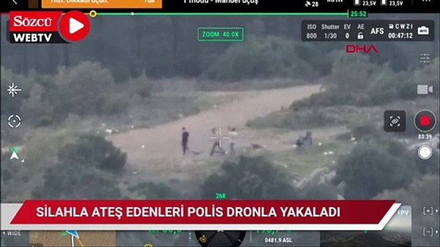 Sultanbeyli'de silahla ateş edenleri polis dronla yakaladı