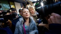 Greta Thunberg swarmed by cameras on arrival at court after climate protest arrest